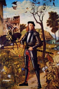 Ritratto di cavaliere, cm 218 x 152, Collezione Von Thyssen, Lugano.